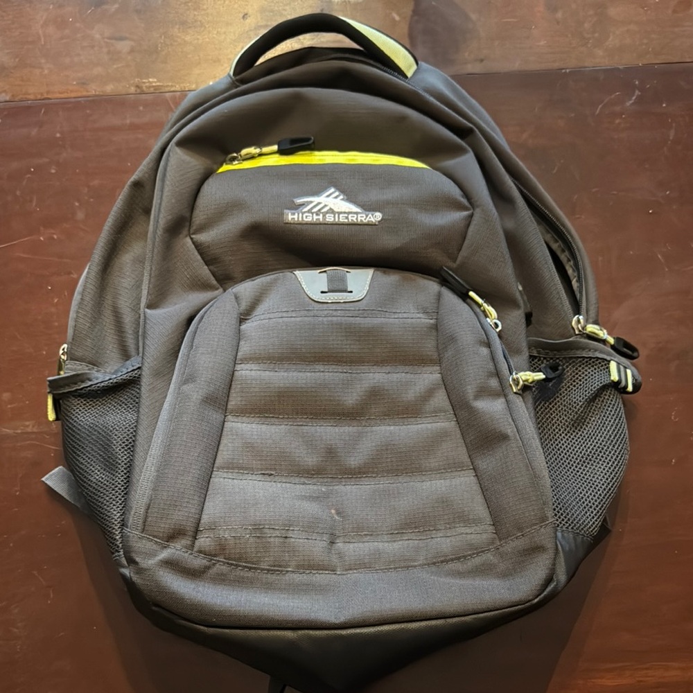 High Sierra Gray Laptop Backpack for Men